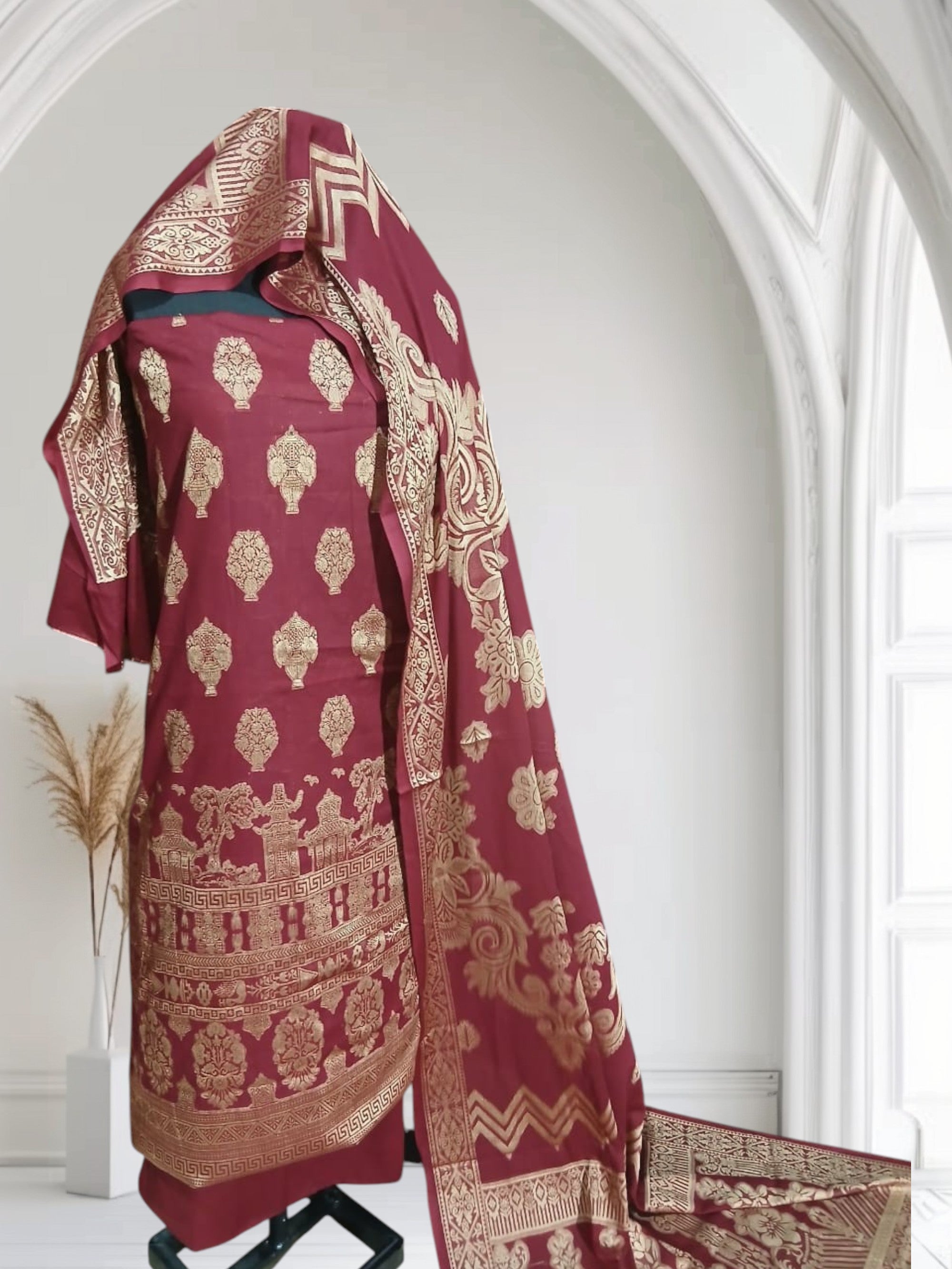 🌸 Limelight Jacquard Lawn – 3 Piece Suit 🌸