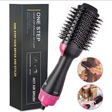 Hair Dryer Hot Air Brush Styler and Volumizer | One Step Straightener, Curler & Blow Dryer Brush