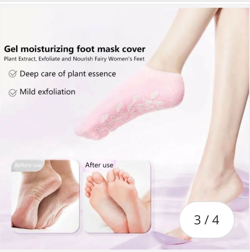 Moisturizing Spa Gel Socks with Box Packing | Soft Foot Care Socks