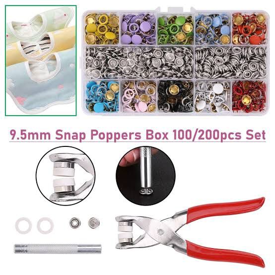 Metal Tich Button Machine | 9.5mm Press Plier Kit